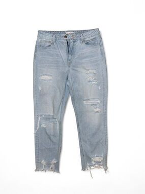 Flying Monkey Light Wash Distressed Boyfriend Jeans size 28